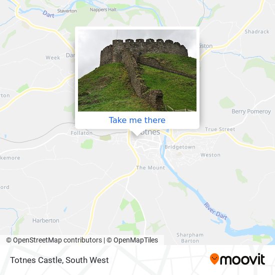 Totnes Castle map