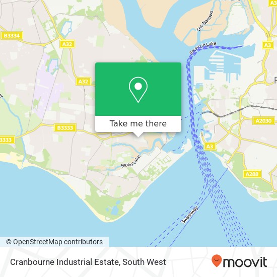 Cranbourne Industrial Estate map