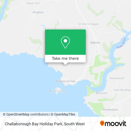 Challaborough Bay Holiday Park map