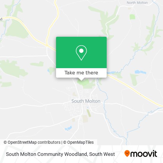 South Molton Community Woodland map