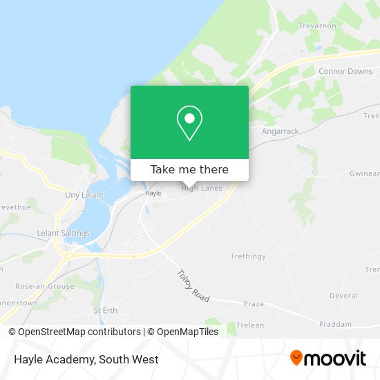 Hayle Academy map