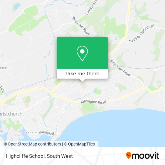 Highcliffe School map