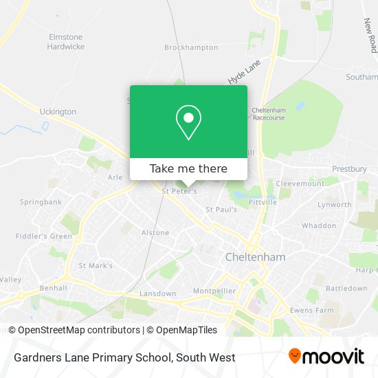 Gardners Lane Primary School map