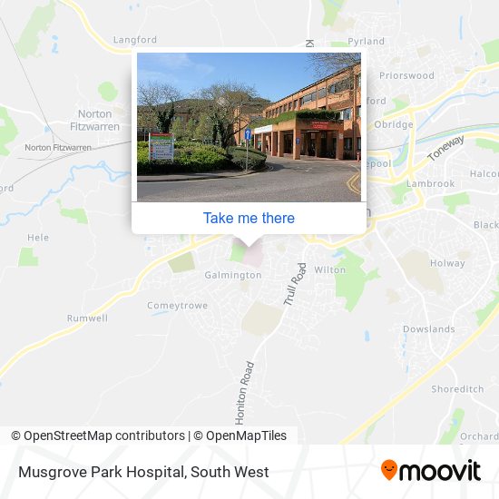 Musgrove Park Hospital map