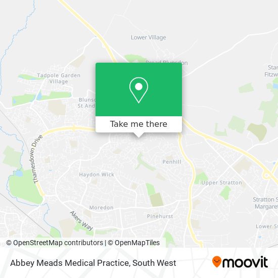 Abbey Meads Medical Practice map