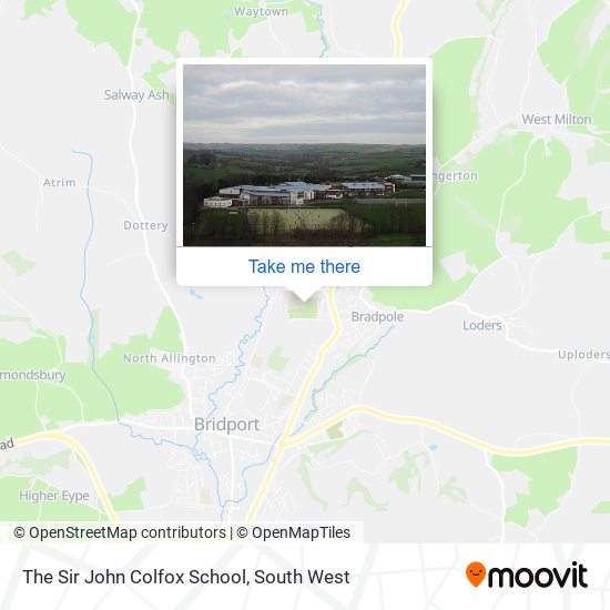 The Sir John Colfox School map