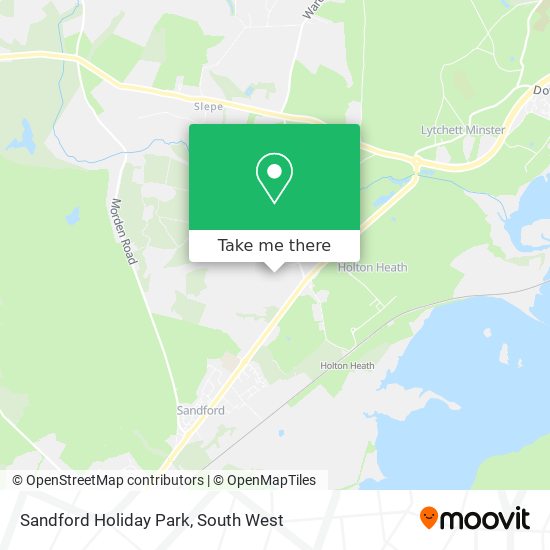 Sandford Holiday Park map