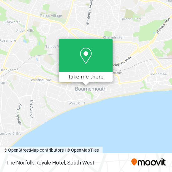 The Norfolk Royale Hotel map