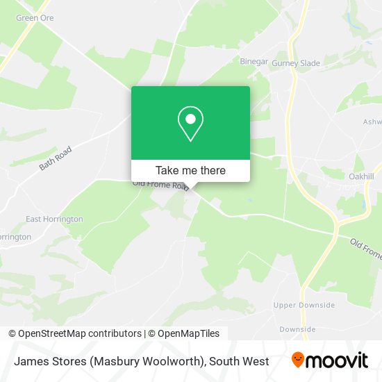 James Stores (Masbury Woolworth) map