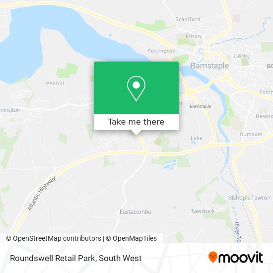 Roundswell Retail Park map