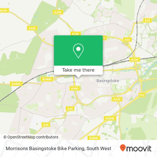 Morrisons Basingstoke Bike Parking map