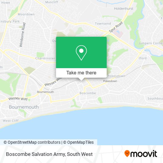Boscombe Salvation Army map