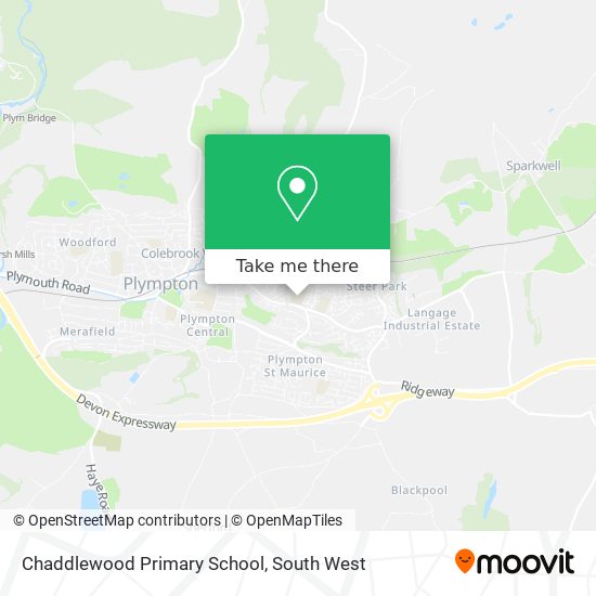 Chaddlewood Primary School map