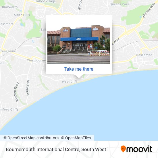 Bournemouth International Centre map