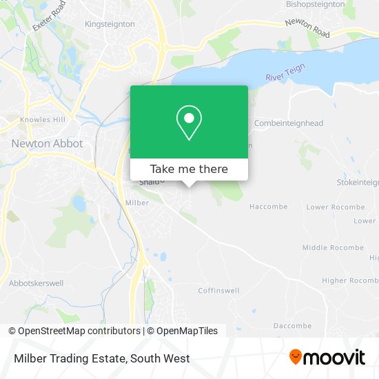 Milber Trading Estate map