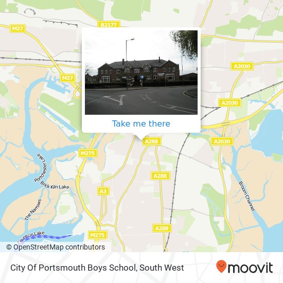 City Of Portsmouth Boys School map