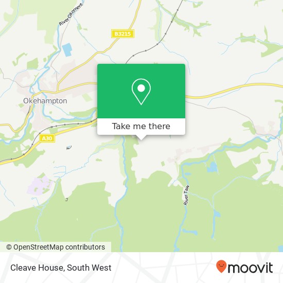 Cleave House map