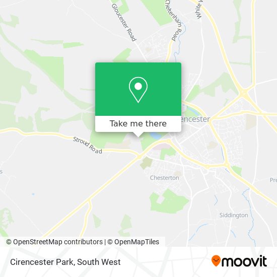Cirencester Park map