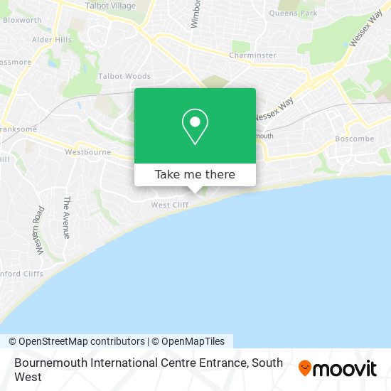 Bournemouth International Centre Entrance map