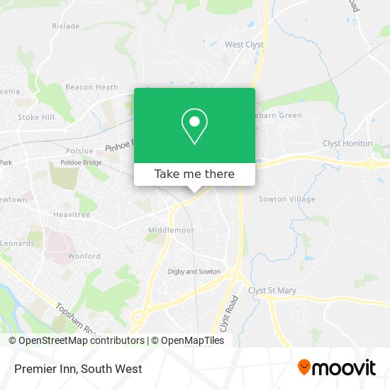 Premier Inn map