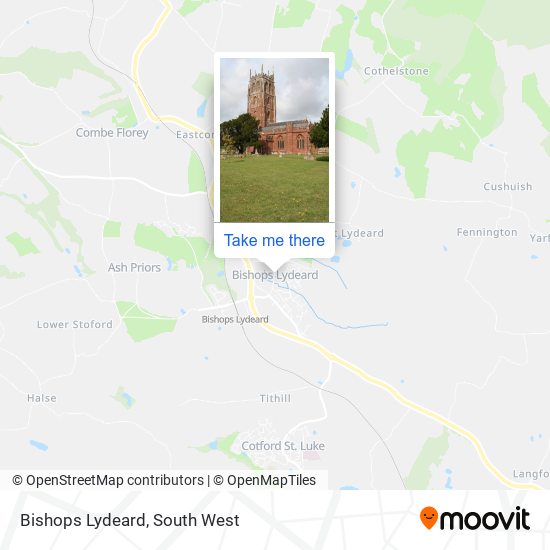 Bishops Lydeard map