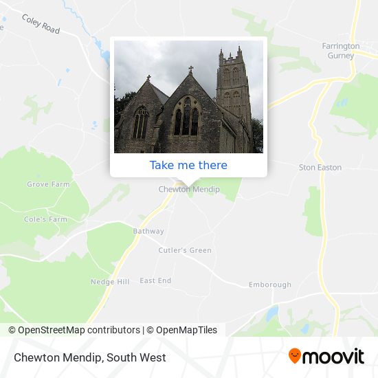 Chewton Mendip map