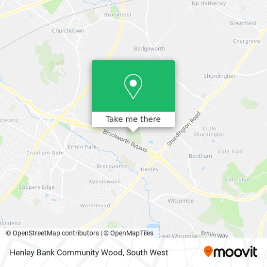 Henley Bank Community Wood map