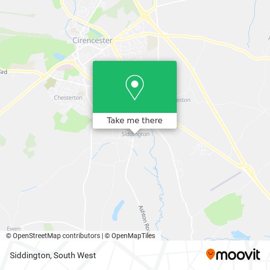 Siddington map