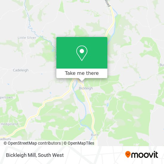 Bickleigh Mill map