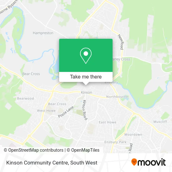 Kinson Community Centre map