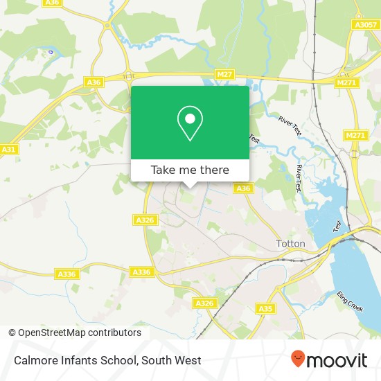 Calmore Infants School map