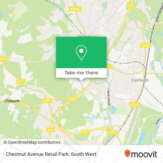 Chestnut Avenue Retail Park map