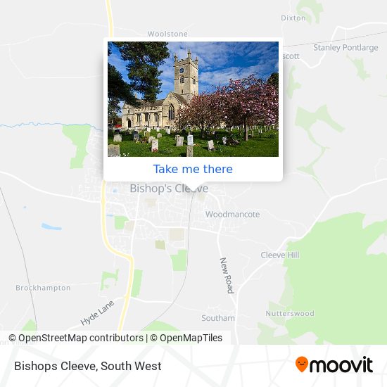Bishops Cleeve map