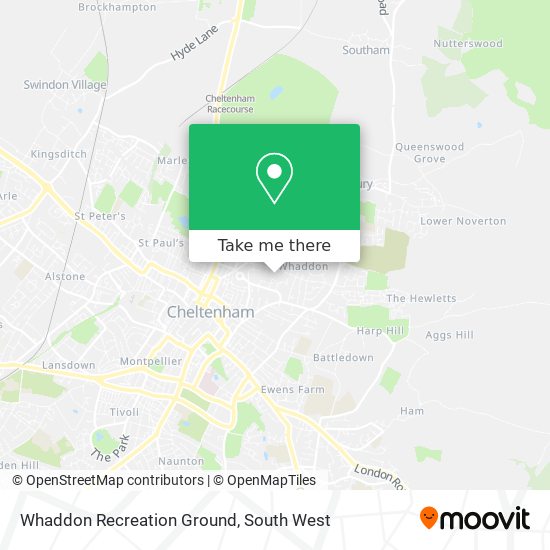 Whaddon Recreation Ground map