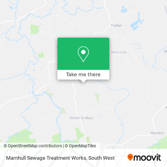 Marnhull Sewage Treatment Works map