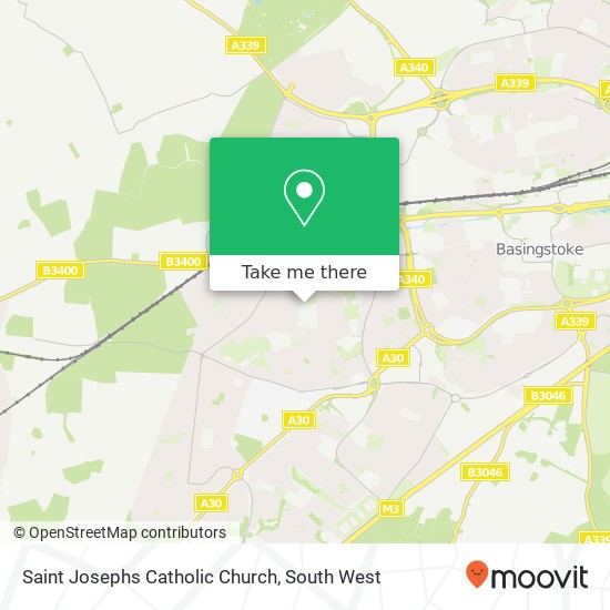 Saint Josephs Catholic Church map