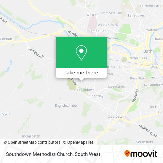 Southdown Methodist Church map