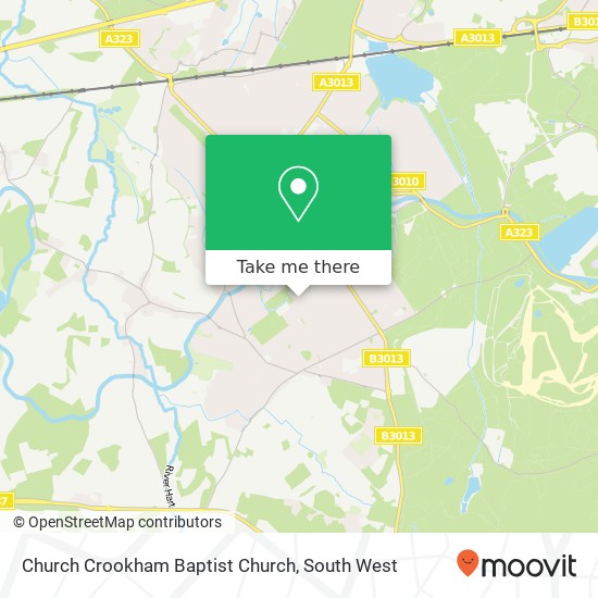 Church Crookham Baptist Church map