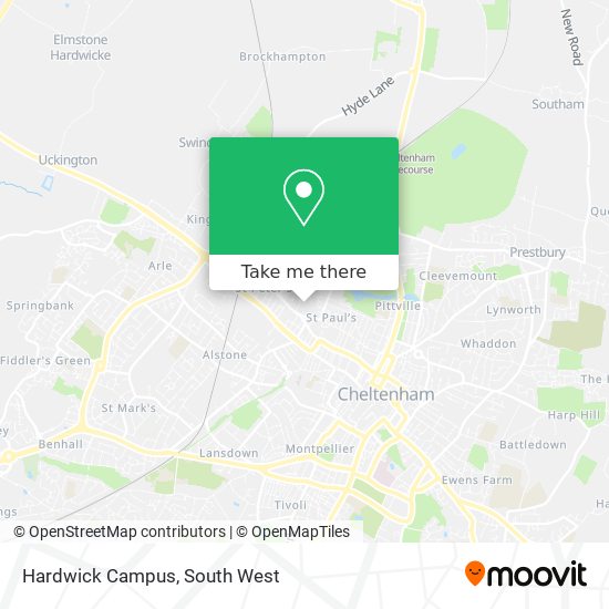 Hardwick Campus map