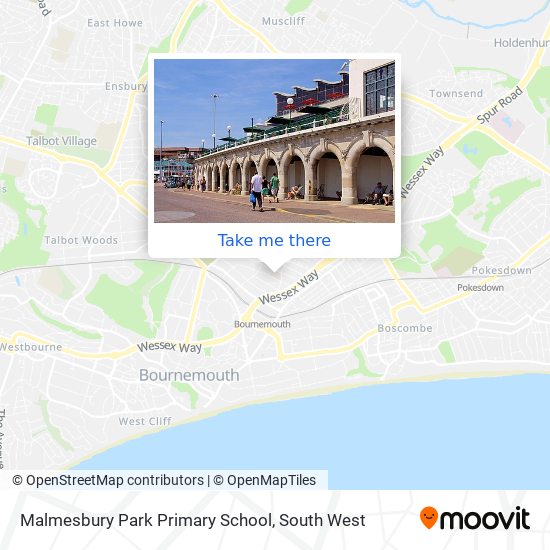 Malmesbury Park Primary School map