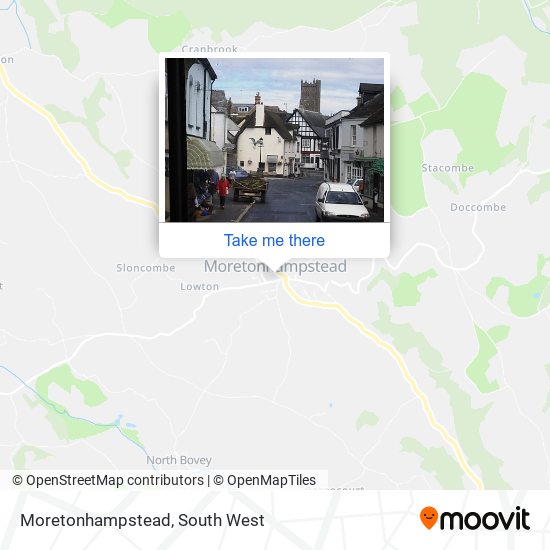 Moretonhampstead map