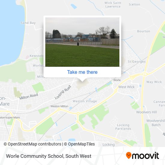 Worle Community School map