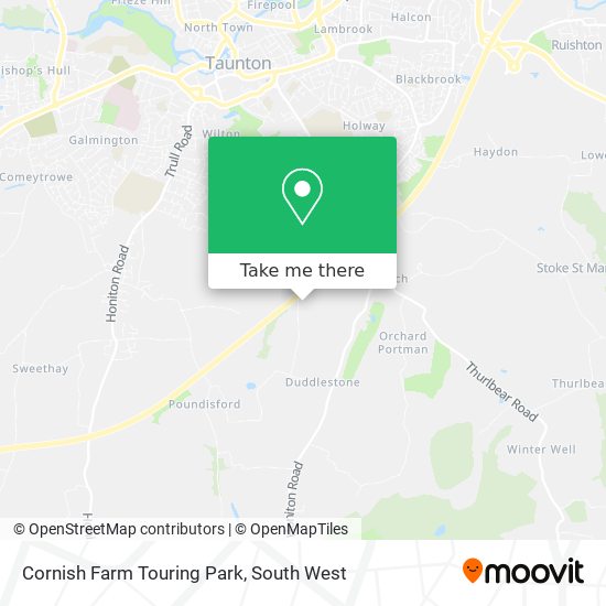Cornish Farm Touring Park map