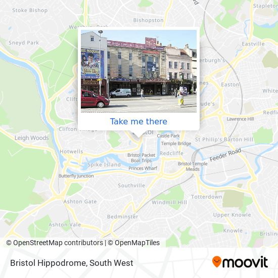 Bristol Hippodrome map