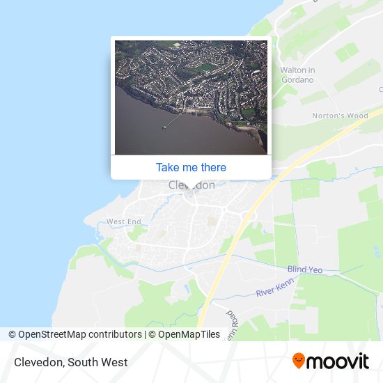 Clevedon map
