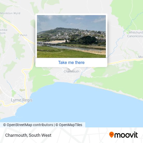 Charmouth map