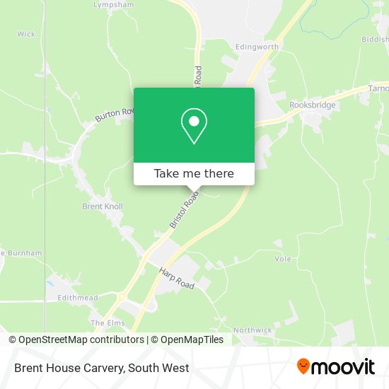 Brent House Carvery map