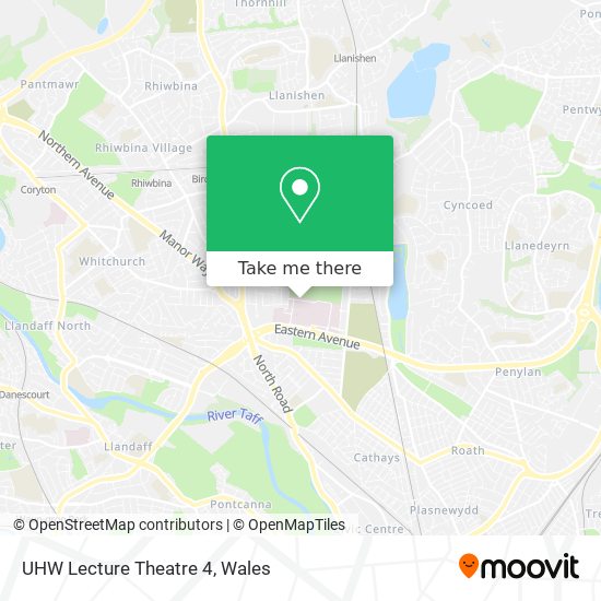 UHW Lecture Theatre 4 map