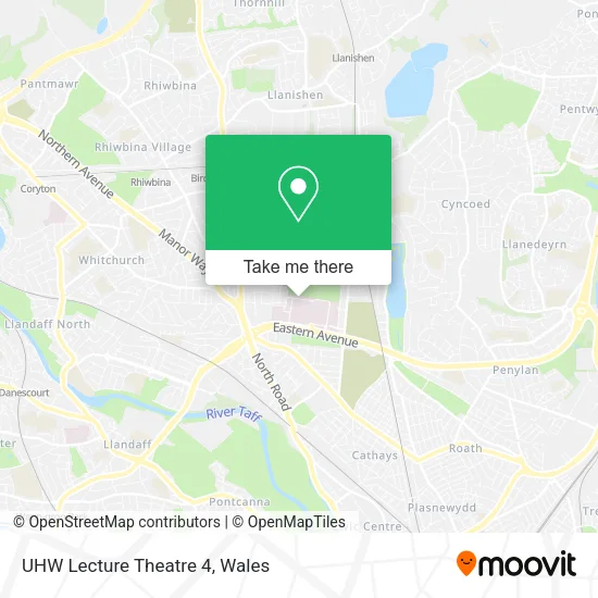 UHW Lecture Theatre 4 map