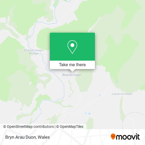 Bryn Arau Duon map